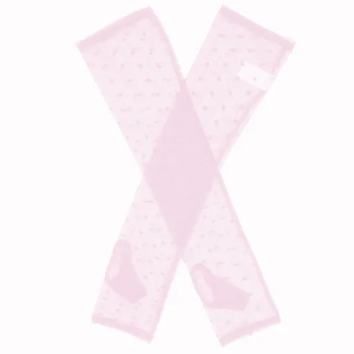 Dents Womens Long Below-Elbow Tulle Flock Dot Fingerless Mittens Gloves - Pink