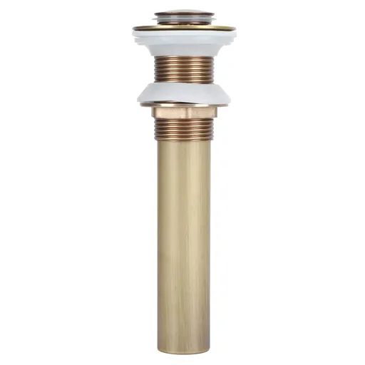 Brass Basin Sink Drain without Overflow Kitchen Bathroom Draining Stopper Accessorieswithout Hole