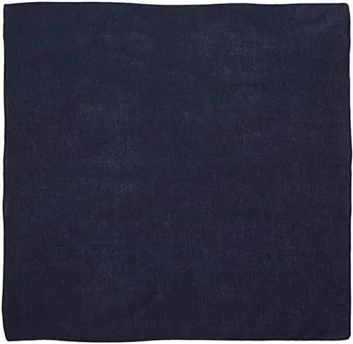 BANDANA Paisley 100% COTTON Head Wrap Durag Bandanna Summer Biker Scarf Mask - Navy Blue (Plain)