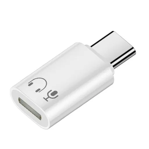 USB-C to Lightning Female Audio Adapter Music Call Wire Control Charging Function Disabled