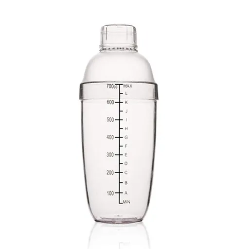 Plastic Cocktail Shaker Hand Drink Mixer 24 oz Transparent