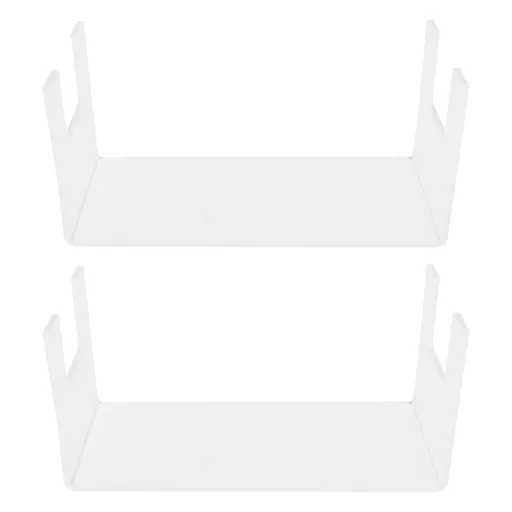 2Pcs Acrylic Display Rack Transparent Toys Dolls Jewelry Stand Shelf for Bedroom