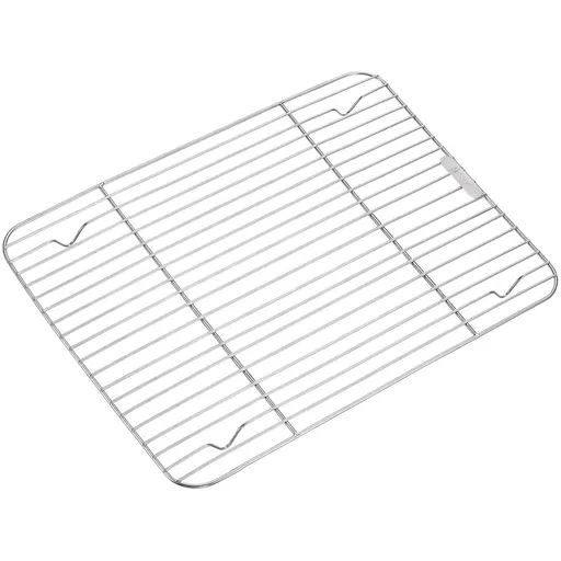 1Pack Kitchen Baking Rack,Small Cooking Rack,Nonstick Wire Grill Net,Stainless Steel Roasting Grid Frame,Oven & Dishwasher Safe,for Picnic Camping Dinning and Outdoors 8"x 6 11"×9"×0.6"