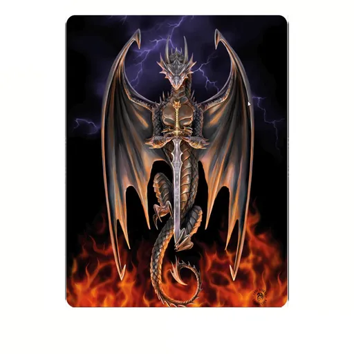 Anne Stoke Dragon Warrior Polar Fleece Throw