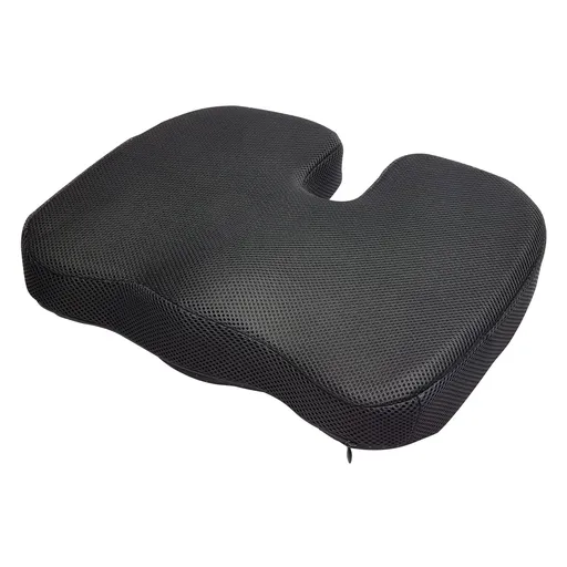 Seat Cushion, Memory Foam Seat Chair Cushion for Pressure Relief, Soft & Breathable Wheelchair Seat Pad with Removable Cover for Travel, Office, Car, Airplane - Lightweight and Portable