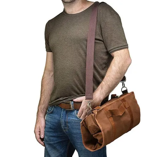 Professional Travel Bartender Kit, Bar Set with Portable Bag, Travel Cocktail Set with Shoulder Strap for Easy Carry & Storage