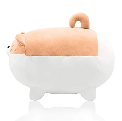12 inch Zhigou Plush Animal Toys Cute corgi Akita Dog Plush Pillows Plush Children's Best Gift Brown
