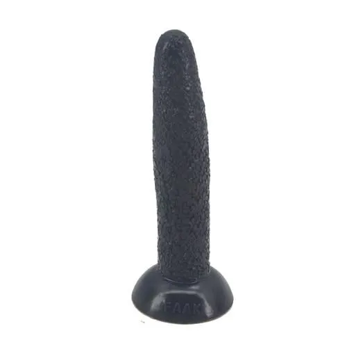 House Of Dasein Long Silicone Flexible Dildo Anal Dong Suction Cup Masturbation - Black