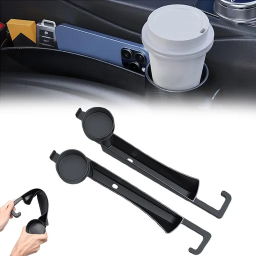 Multifunctional Car Gap Filler Organizer, Dual Slot Car Seat Gap Filler Set of 2, Carseat Side Gap Guard Spacer Accessories, Universal Fit for Most Cars
