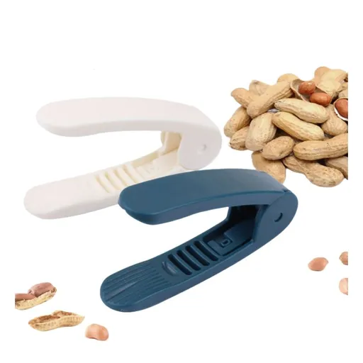 Peanut Sheller with Anti Slip Grooves Peanut Shells Remover for Almonds, Hazelnuts, Melon Seeds (2,Blue+White)