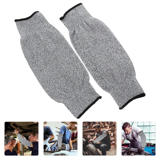 Gardening Sleeves Arm Protection Cut Resistant Sleeves Grey 1 Pair
