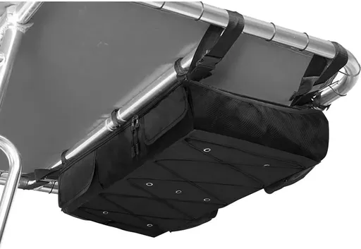 T‑Top Boat Storage Bag, Fits 4‑6 Type II Life Jackets and 4 Fishing Rods, Marine Storage Organiser for Hardtop, Bimini‑Tops, Pontoon Tops, Life Jackets Not Included