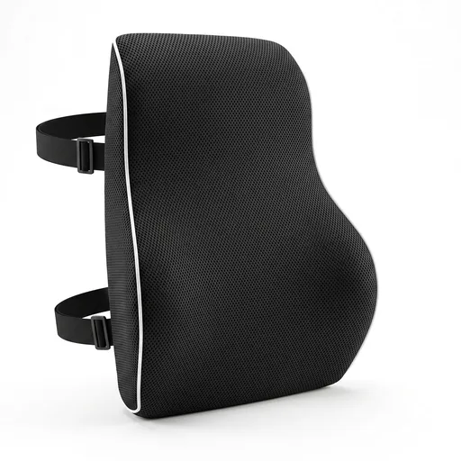 Artiss Ergonomic Lumbar Support Cushion for Office Chair and Car Memory Foam Lumbar Pillow for Back, Breathable Back Support Pillow with Adjustable Straps for Office Gaming Car Home