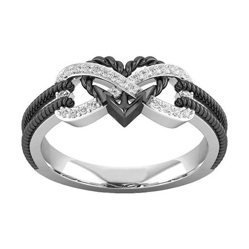 Heart Shape Ring When set Agate Men Women Women's No. 8