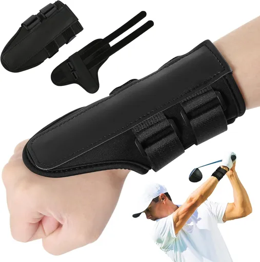 Golf Swing Alignment Brace – Comfortable Neoprene Wrist Training Aid for Swing Mechanics and Posture Correction (Ideal for Beginners)