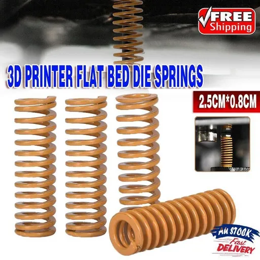 4Pcs 3D Printer Flat Bed Die Springs Level Upgrade Kit Ender 3 Pro V2 Cr-10 Cr-X