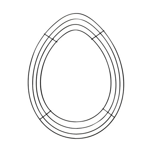 14 Inch Bunny & Bee Shaped Wire Wreath Forms,Heart & Egg Metal Frames for DIY Easter,Spring,or Garden Floral Decor,Craft Supplies for Garland and Ornaments
