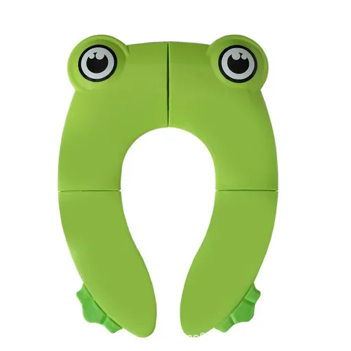 Folding Travel Toilet Seat for Children | Portable Silicone Toilet Seat for Toddlers, Boys & Girls with Non-Slip Silicone Pads