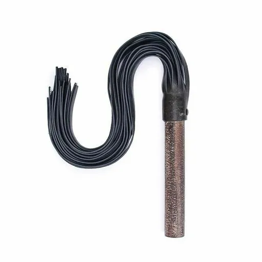 House Of Dasein Leather Real Wood Flogger Spanking Paddle Bdsm Impact Toy - Brown