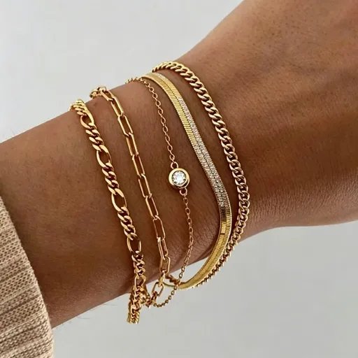 Vintage Stackable Irregular Bangle Set Women Fashion Bracelet Set hs369 Recommended Christmas Holiday Gift