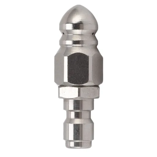 G1/4 Inch Stainless Steel High Pressure Washer Drain Sewer Cleaning Pipe Jetter Spray Quick Plug Drain Hose Nozzle