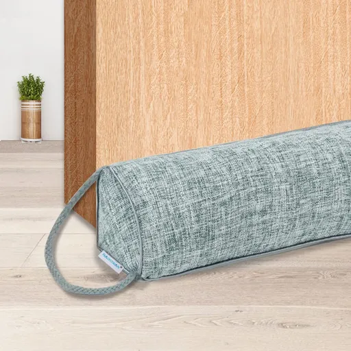 Weighted Door Draft Stopper — Triangular Under-Door Gap Filler for Gaps up to 3", Wind Noise Blocker, Energy Saver for Home Room Essentials - Gray - Size 36in