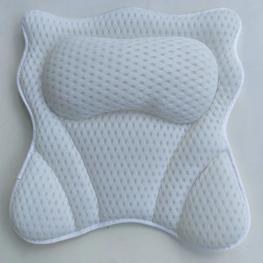 Bath Pillows for Tub Neck and Back Support,Bath Pillow Luxury Bathtub Pillow with 4D Air Mesh 6 Strong Suction Cups