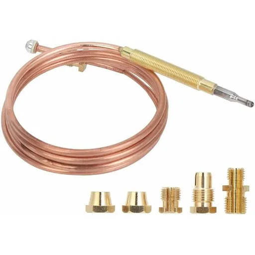 Universal Thermocouple Replacement Kit with Nuts 900mm for Gas Ovens Stoves Cooktops Heaters