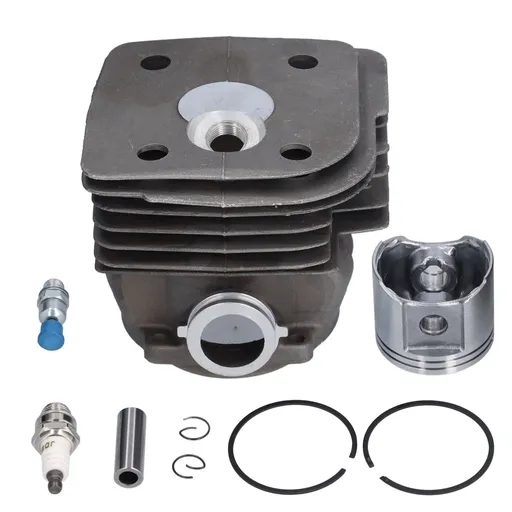 55MM Cylinder Piston Assembly with Spark Plug Pressure Reducing Valve for Husqvarna 385 390 for Jonsered 2186 2188Nikasil