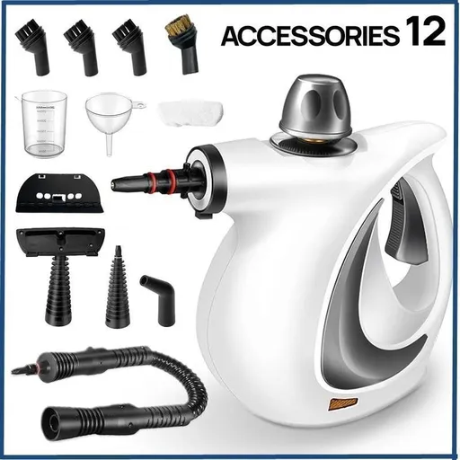 multifunctional steam cleaner, high-pressure steam cleaner, home cleaning Australia, air conditioner cleaner, kitchen range hood cleaner, chemical-free cleaning, steam sanitizer - White - Size A12-piece set