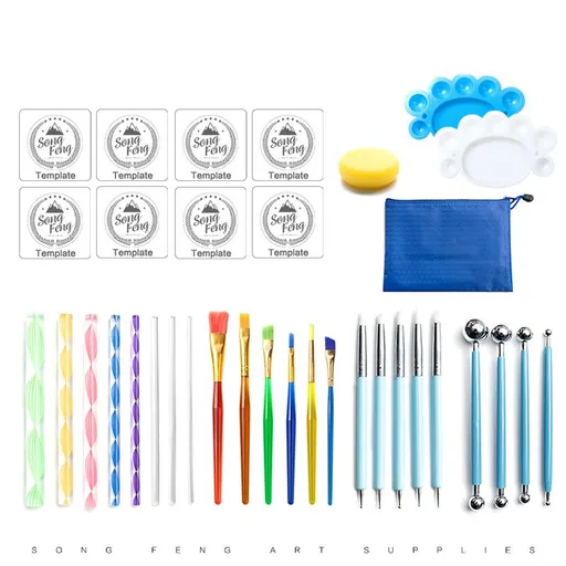 35pcs Mandala Painting Supplies Mandala Dotting Kit Mandala Dotting Tools Manicure Kits Mandala Drawing Tools Mandala Dotting