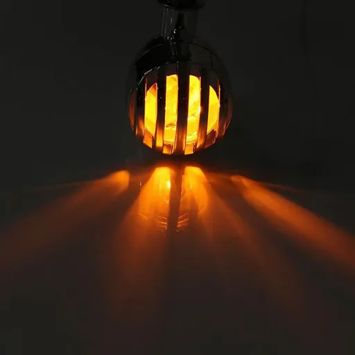 Chrome Heavy Duty Motorcycle Turn Signals Bulb Indicators Blinkers Lights a Pair High quality lamp with long life expectancy