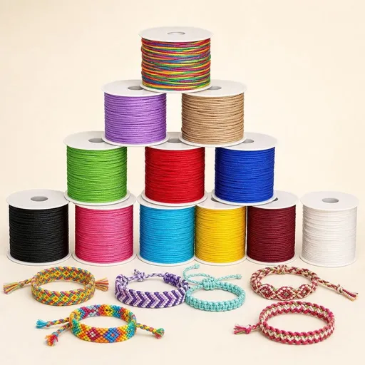 12 Rolls Nylon String for Bracelets, Chinese Knotting Nylon Cord for Jewelry Making, Nylon Beading Thread for, Braided Bracelets, Necklaces, Macrame Craft and Wind Chime (12 Assorted Colors)