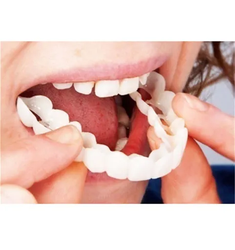 Fake Teeth Denture Teeth Temporary Snap On Veneers Cover The Imperfect Teeth Fix Confident Smile Temporary Fake Teeth