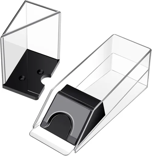 Blackjack Shoe and Discard Tray Clear Acrylic Blackjack Dealing Shoe Card Dispenser for Playing Cards Discard Holder Trays for Game Poker Accessories(6 Deck)