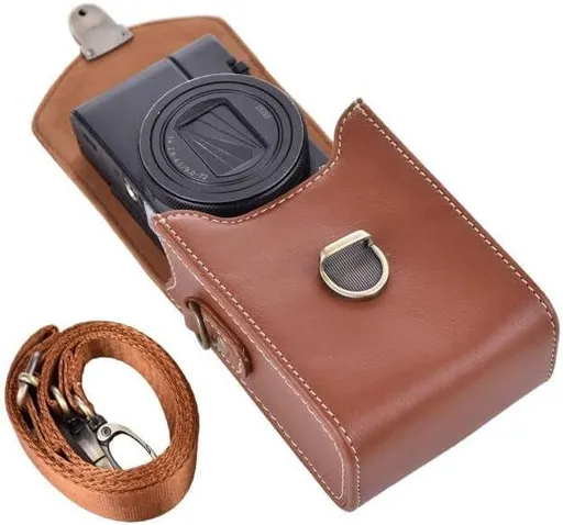 Camera Case for Sony RX100 & HX Series - Retro Leather Case for Ricoh GR IIIx/Ricoh GR III II/Canon G7X II/G7X III / SX720/SX730/SX740 / G9X/G9X II/for Panasonic Lumix DC-ZS99