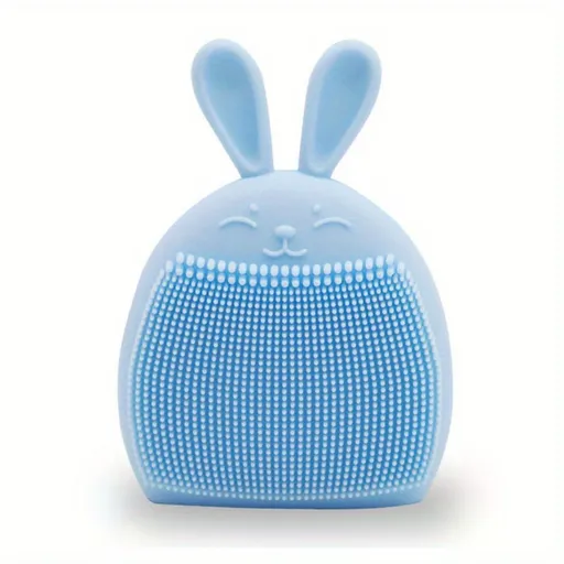 Easter Bunny Face Scrubber Silicone Facial Cleansing Brush for Women Men Gentle Deep Cleansing and Makeup Removal