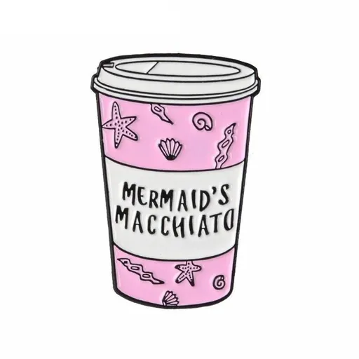 Hod Health & Home Mermaid Macchiato Pin - Coffee