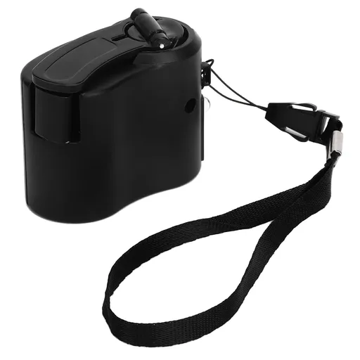 USB Hand Crank Phone Charger Portable Hand Power USB Charger for Outdoor Hiking Camping Emergency Charger(black)