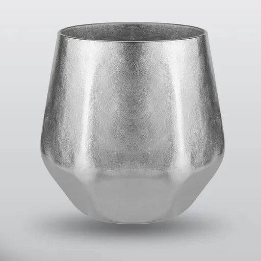 Insulated Mug Pure Titanium Double-Walled Hexagonal 250ml Crystal Finish
