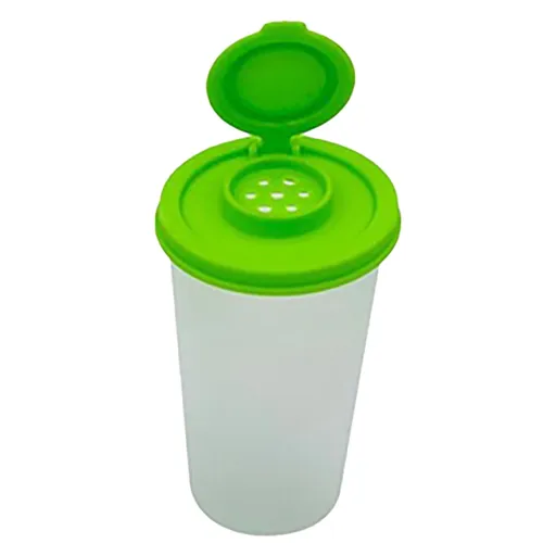 Salt And Pepper Shakers Moisture Proof ,Clear Plastic Condiment Bottles ,Salt Shaker For Camping Picnic Outdoors Kitchen, Black, 5.5 x 10 x 4.5 cm