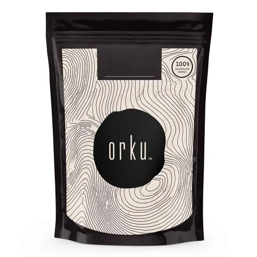 Orku 1Kg Whey Protein Isolate Powder WPI 90% Unflavoured Native Bag