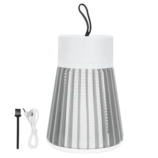 Mosquito Killer Light Handheld Electronic Ultraviolet Mosquito Killer for Home Outdoor UseGray White