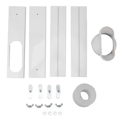 Portable AC Window Vent Kit Air Conditioner Window Kit Adjustable PVC Window Seal Kit Panels for Horizontal Vertical Window