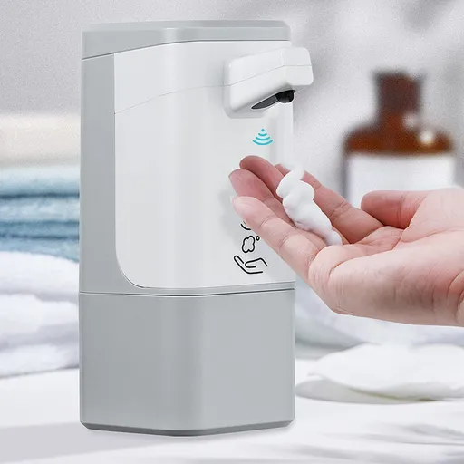 Automatic Soap Dispenser Touchless Infrared Sensor 3-Level Adjustable Soap Output USB-C Charging Large Capacity White