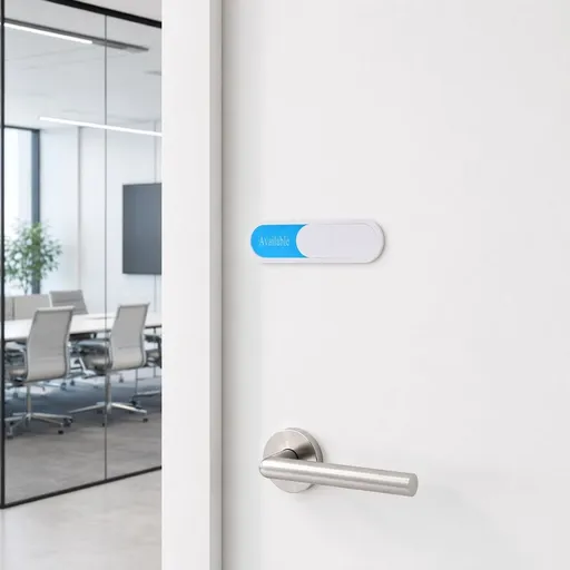 Office Meeting Room and Bathroom Slider Sign - Vacant or Occupied Indicator in Multiple Colors