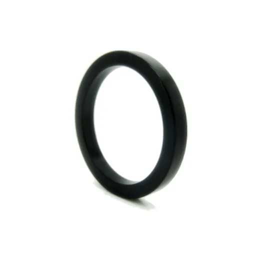House Of Dasein Metal Cock Ring Aluminium Alloy Male Three Sizes - Black - 50Mm