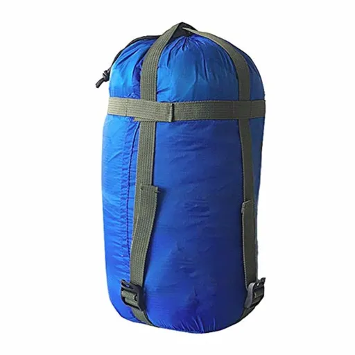 Nylon Compression Stuff Sack, Lightweight Sleeping Bag Compression Sack for Backpacking, Hiking and Camping
