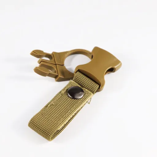 6 Pcs Hanging Buckle（Black military green khaki various two） Clip Portable Water Bottle Ring Holder Water Bottle