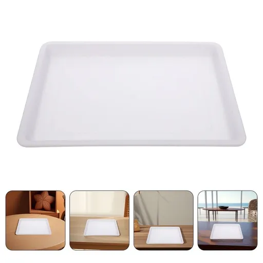 White Plastic Watercolor Palette Tray, Lightweight and for Painting, Art Supplies, and Craft Projects